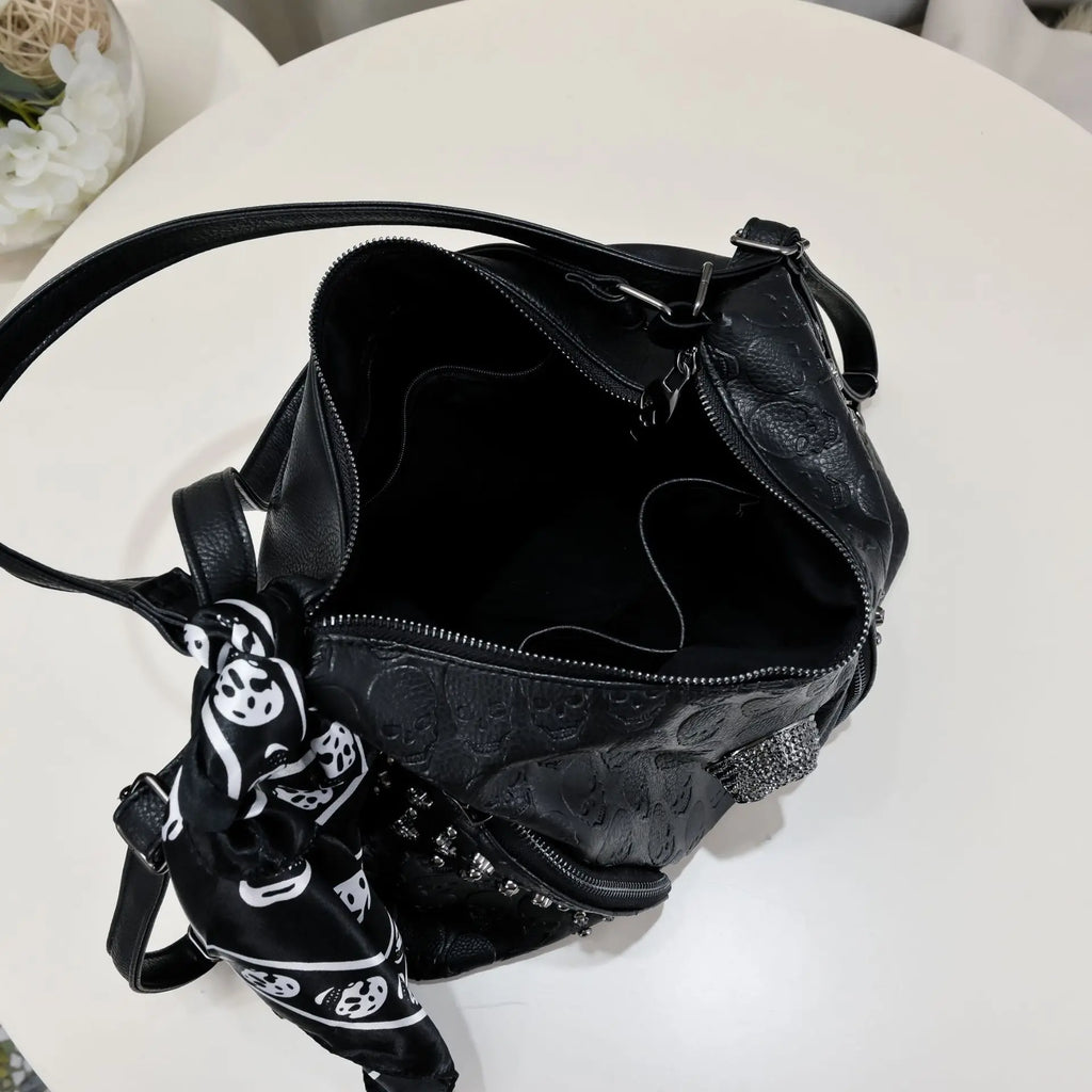 Leather Skull Bag
