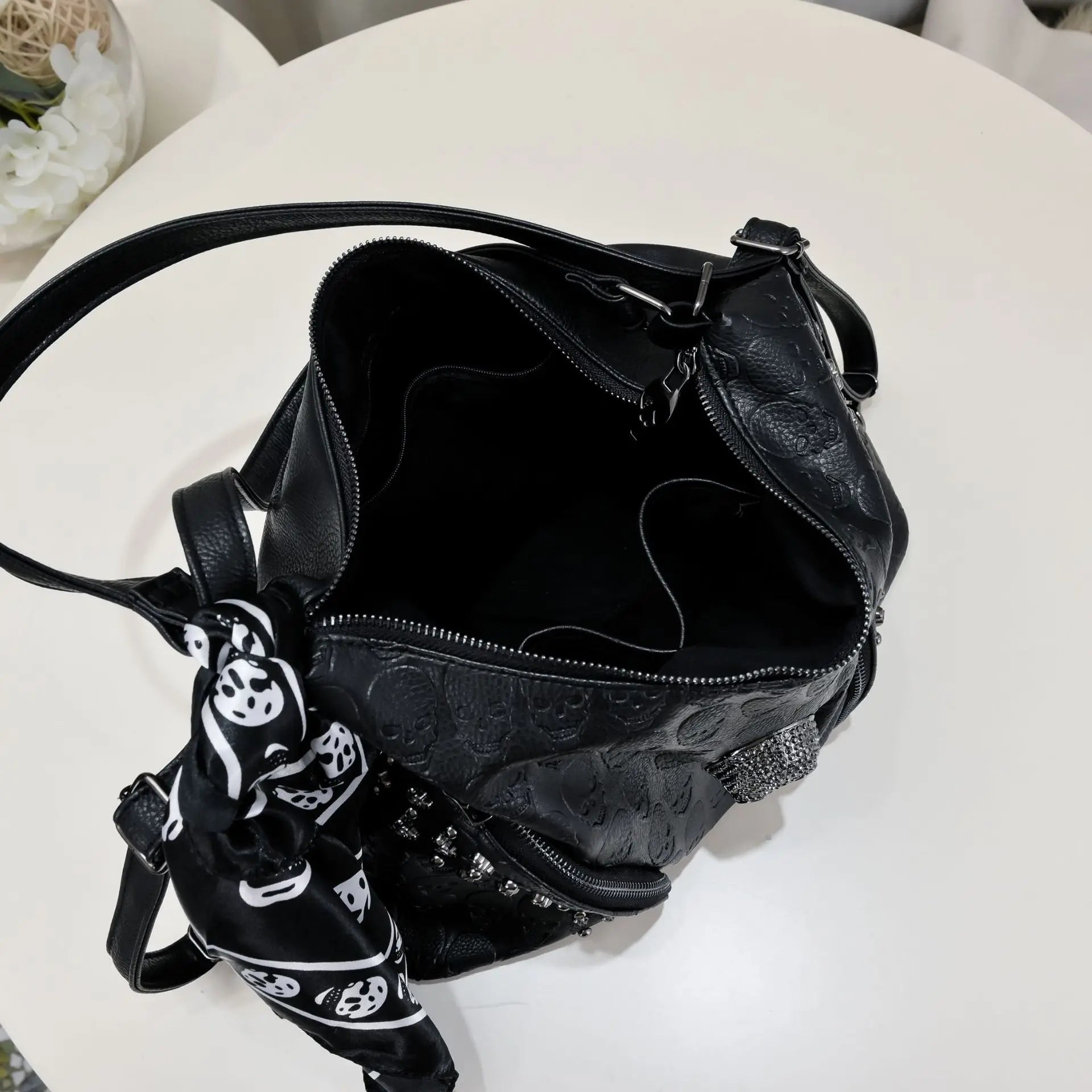 Leather Skull Bag