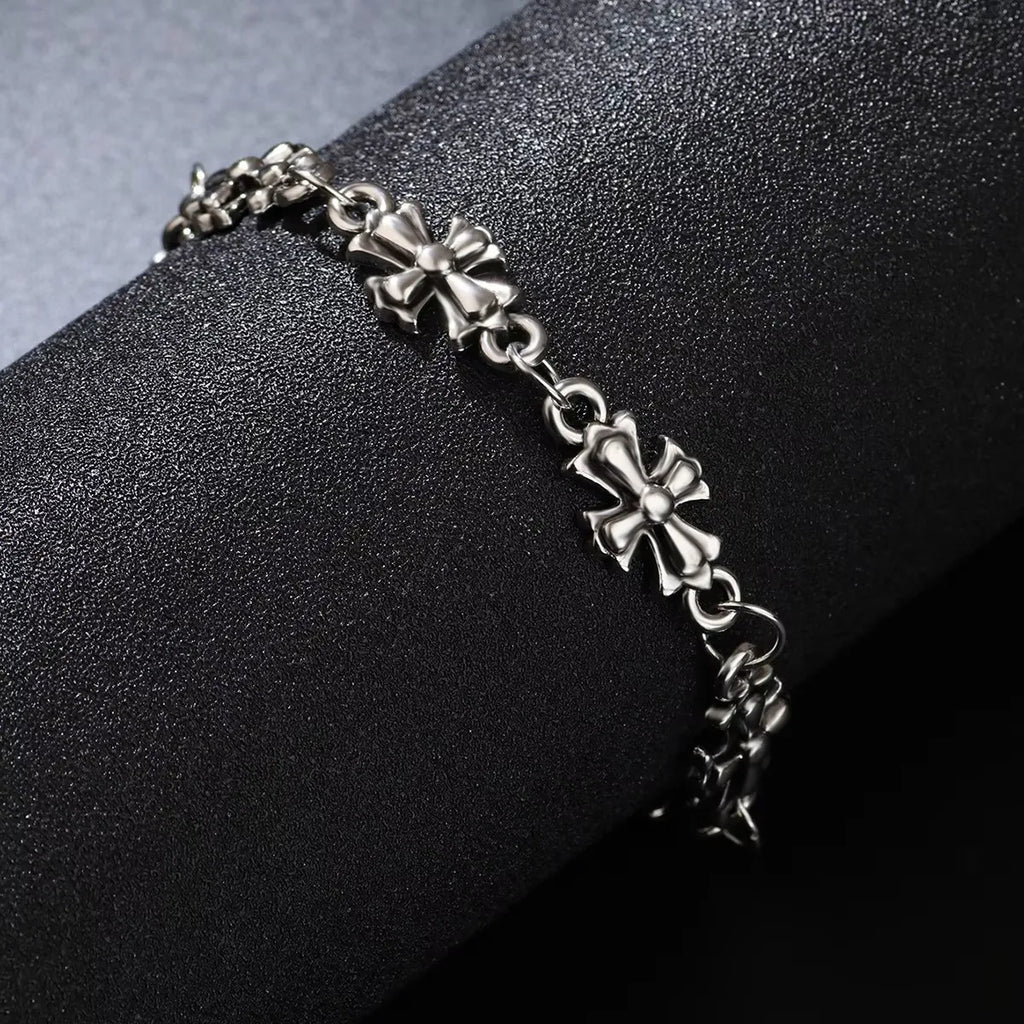 Cross Link Chain Bracelet