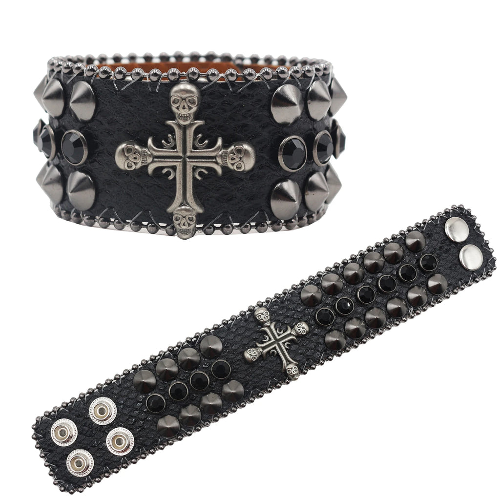 Rugged Leather Wristband