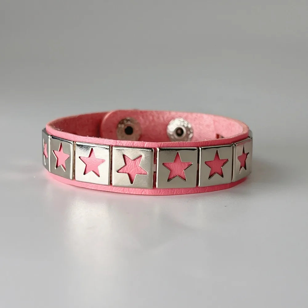Star Leather Bracelet