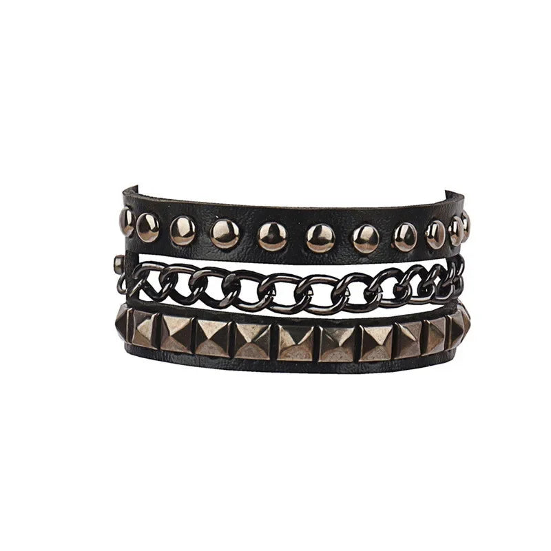 B*thcin Leather Bracelet