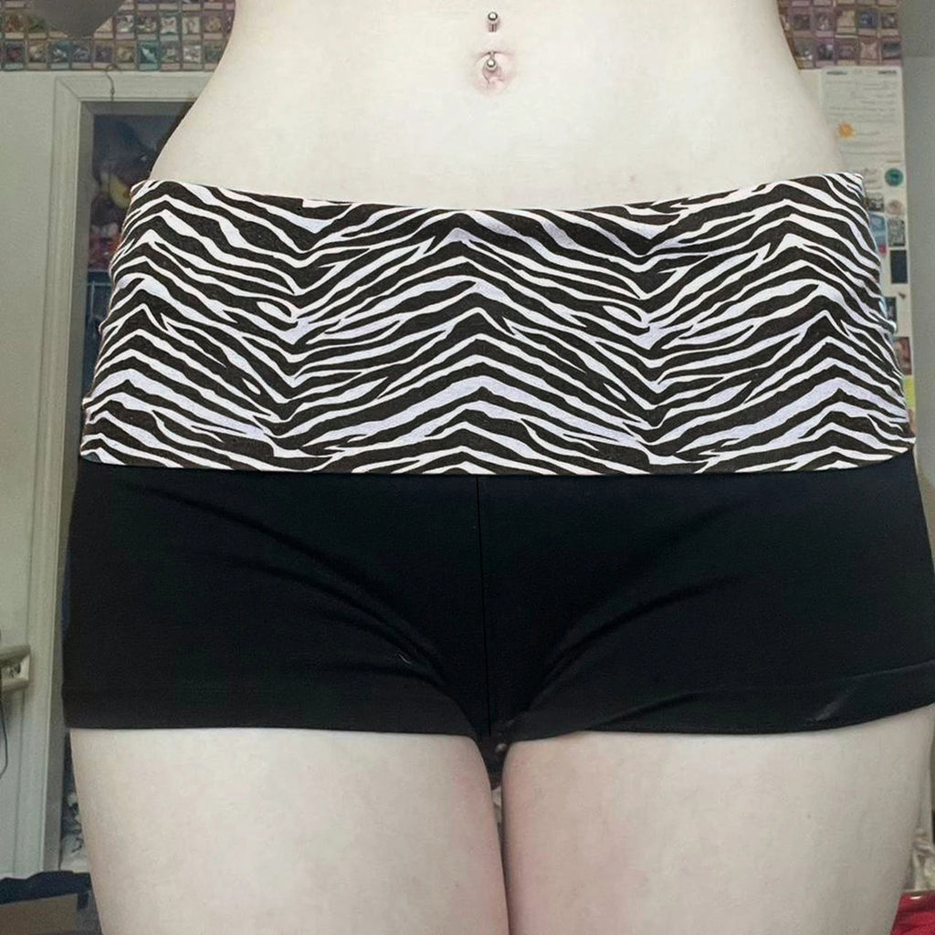 Zebra Mini Shorts