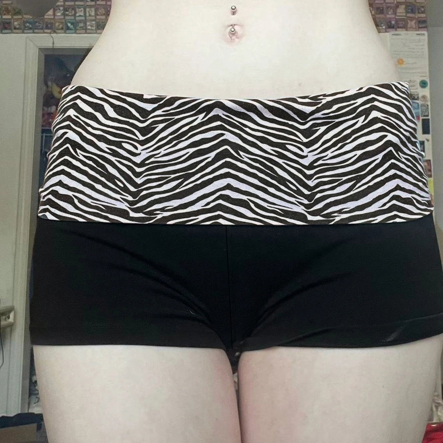 Zebra Mini Shorts