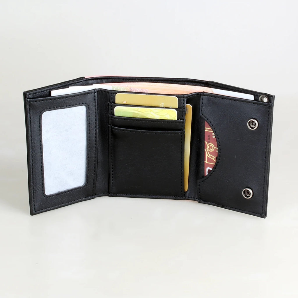 Leather Courage Wallet With Chain