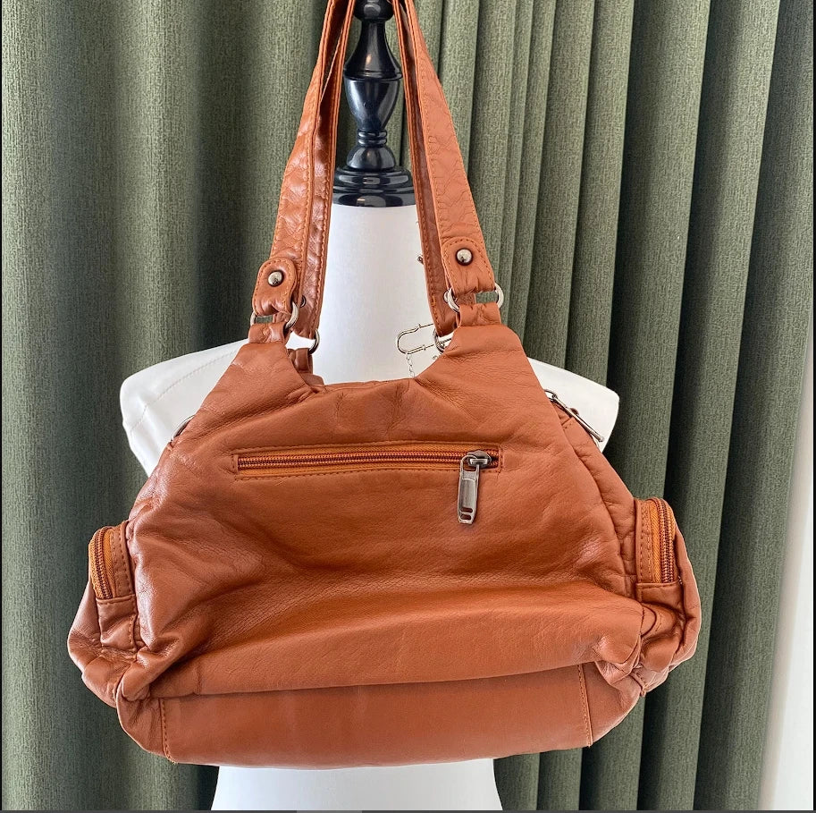 Cross n Chains leather Tote bag