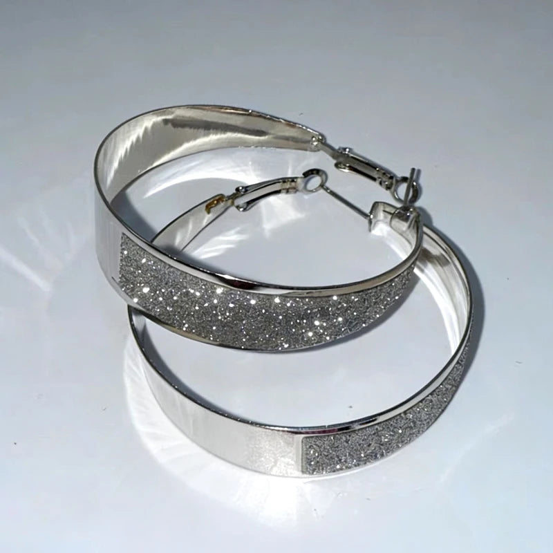 Wide Hoop Earrings
