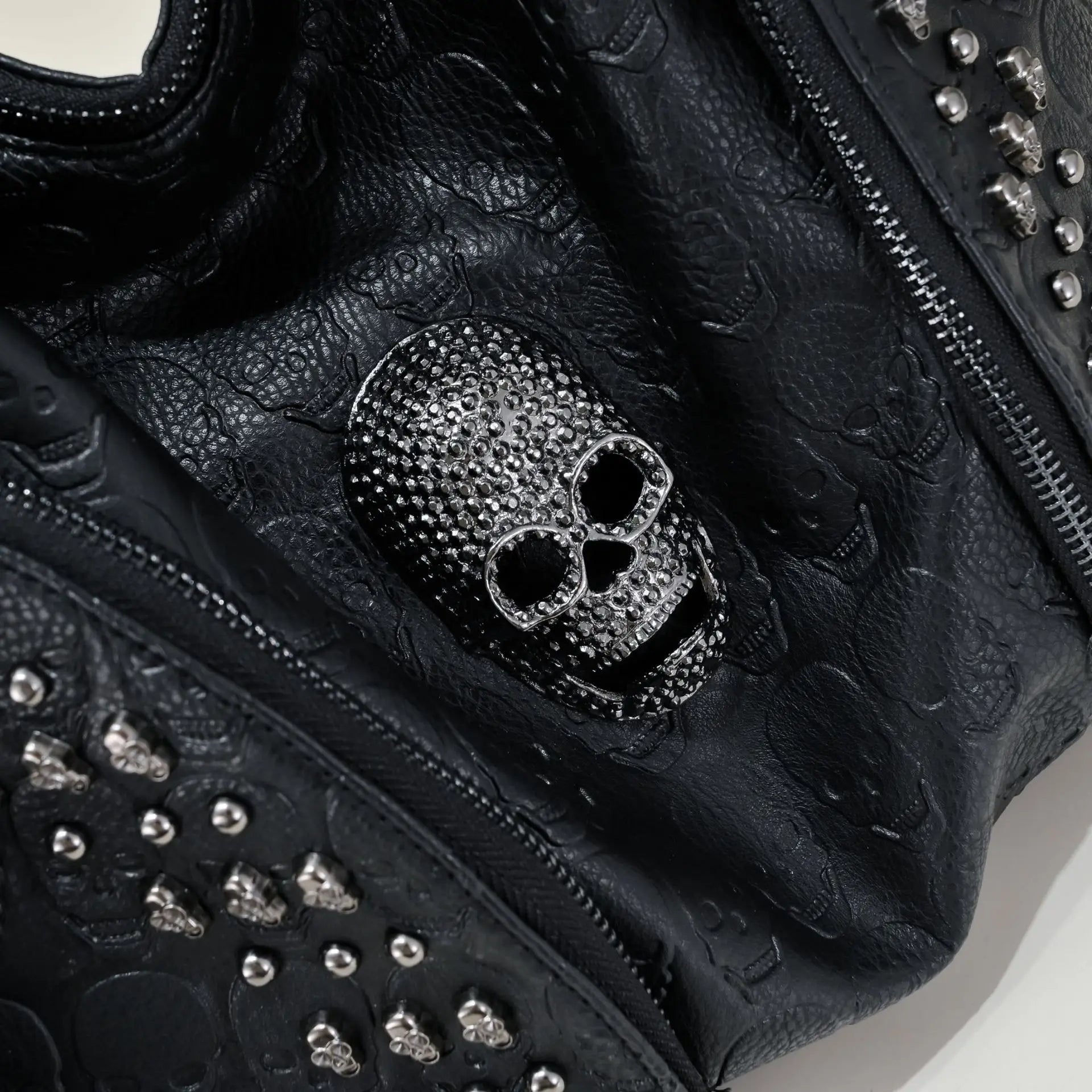 Leather Skull Bag