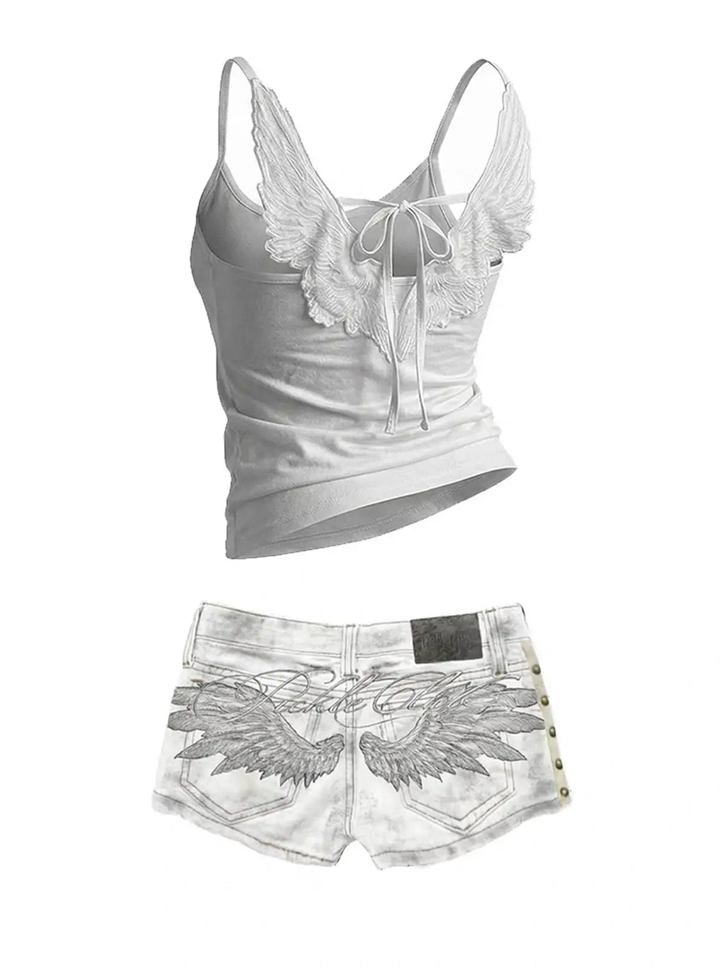 Angel Wings Embroidered Vest
