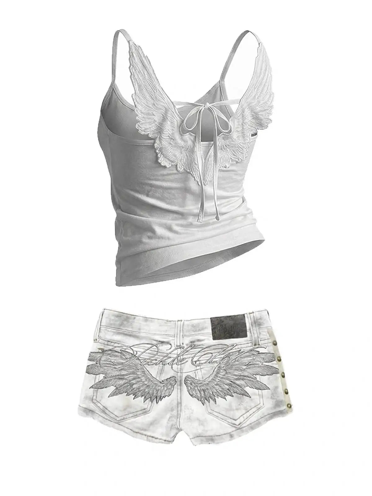 Angel Wings Embroidered Vest