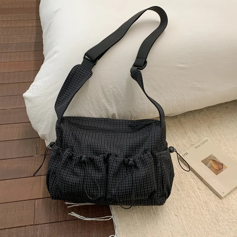 Simple Plaid Tote Bag