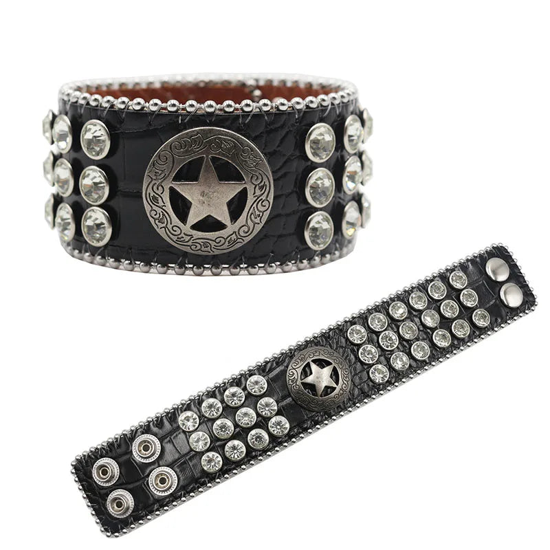 Rugged Leather Wristband
