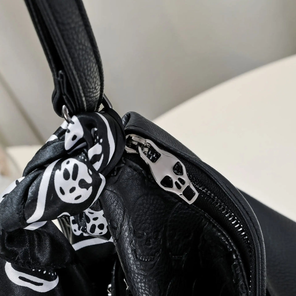 Leather Skull Bag