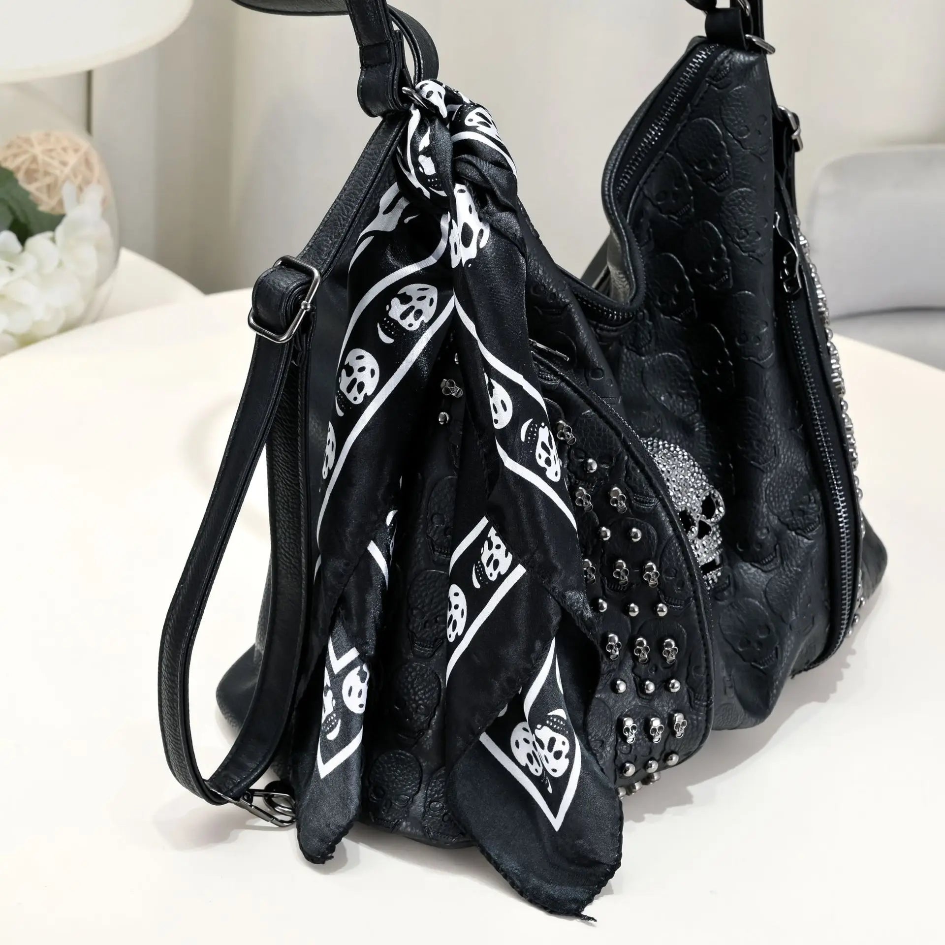 Leather Skull Bag