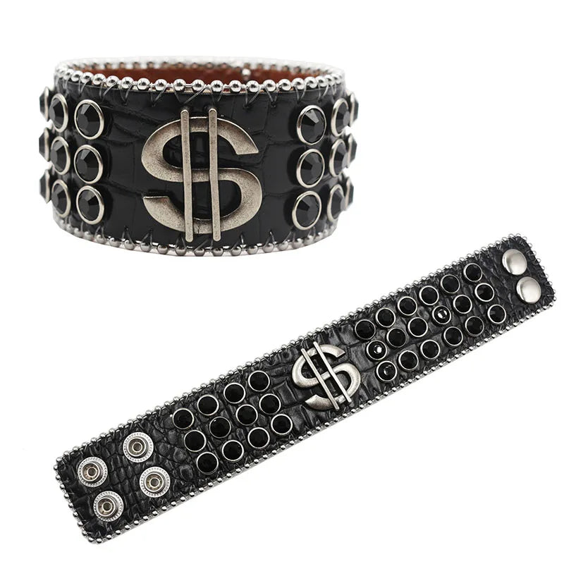 Rugged Leather Wristband