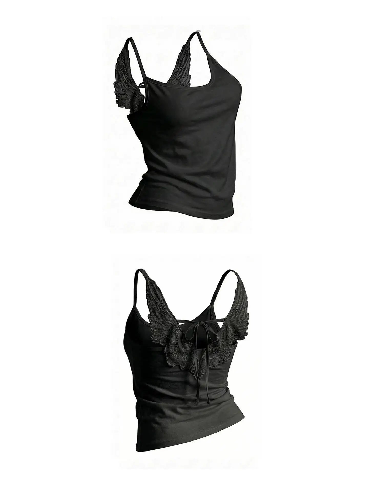 Angel Wings Embroidered Vest