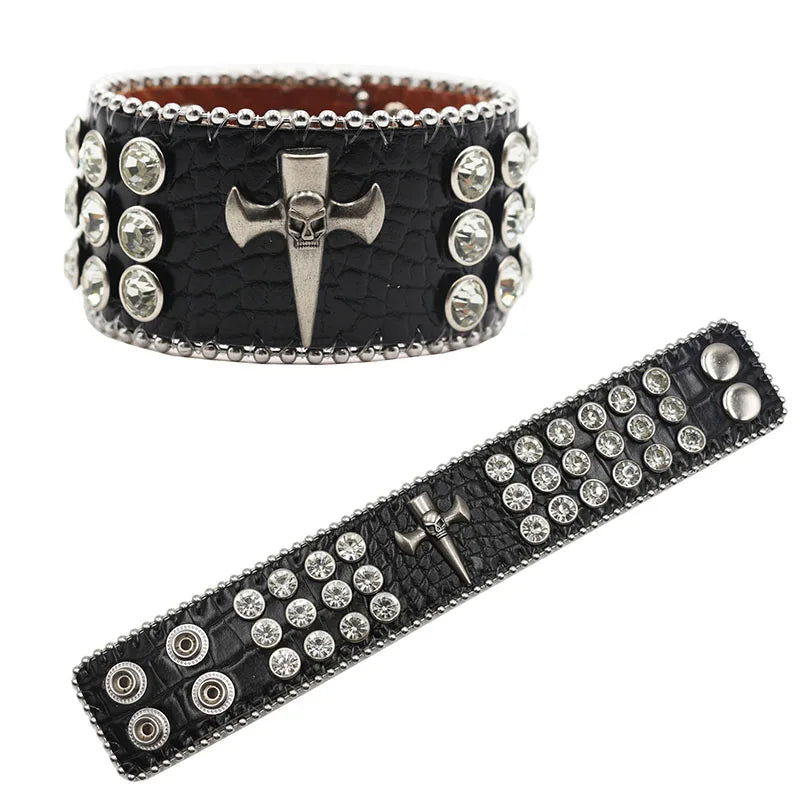 Rugged Leather Wristband