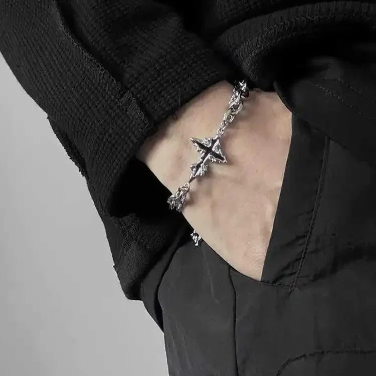 Cross Link Chain Bracelet