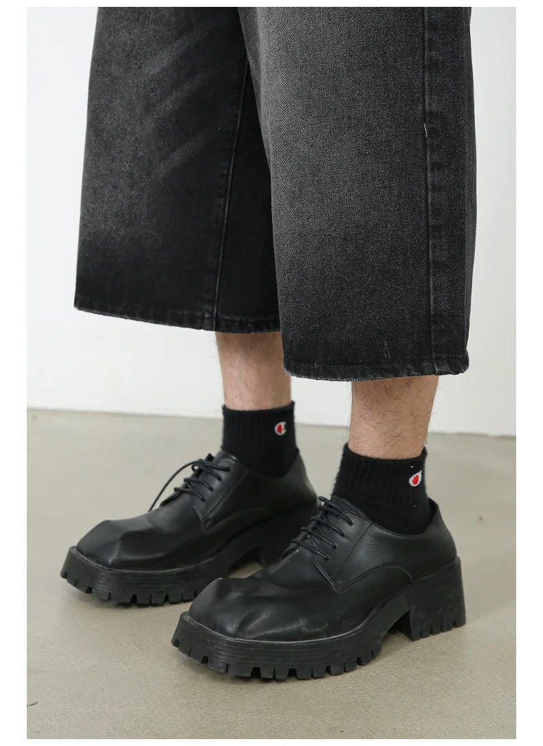 Ankle Cut Faded Baggy Jeans