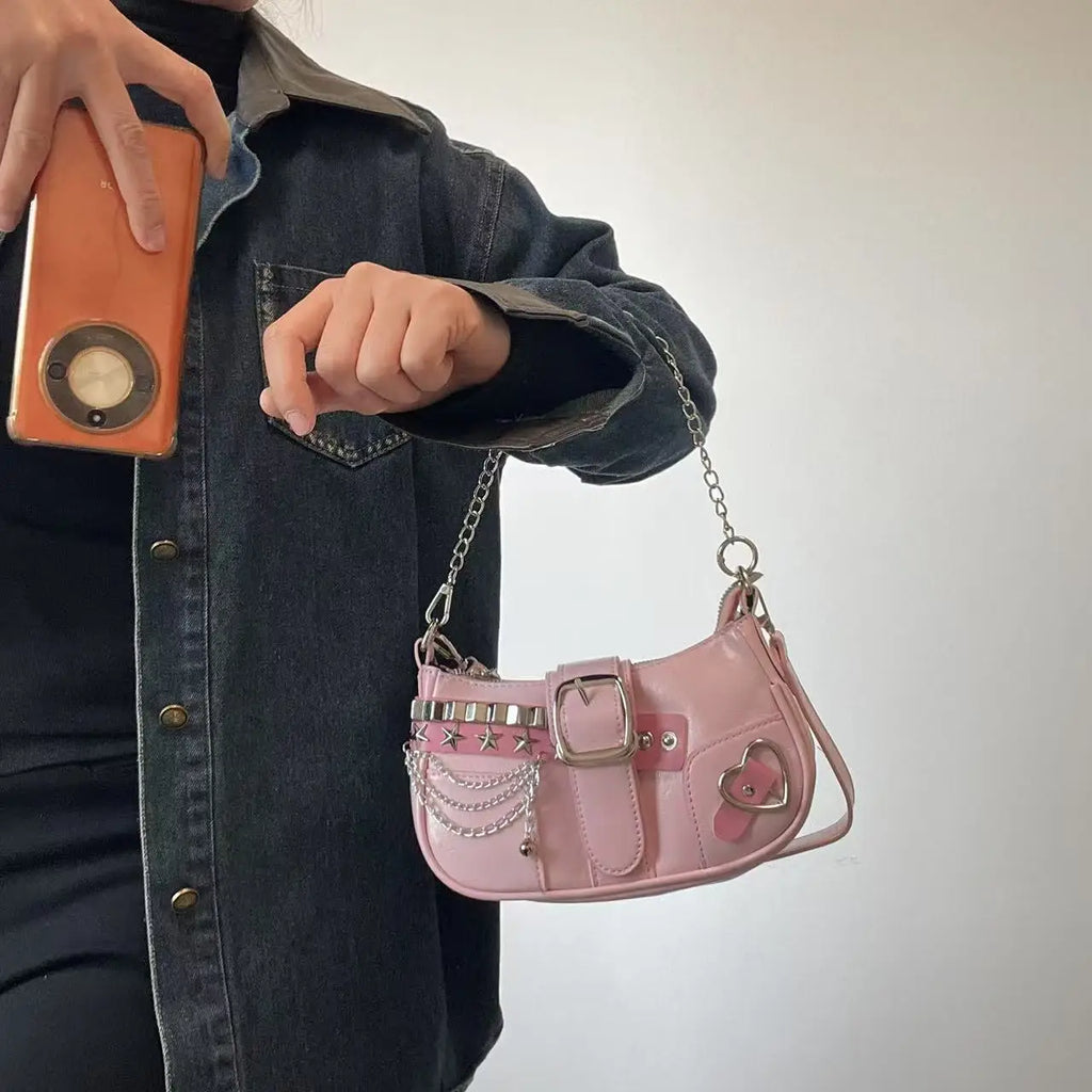Heart n Chains Shoulder Bag