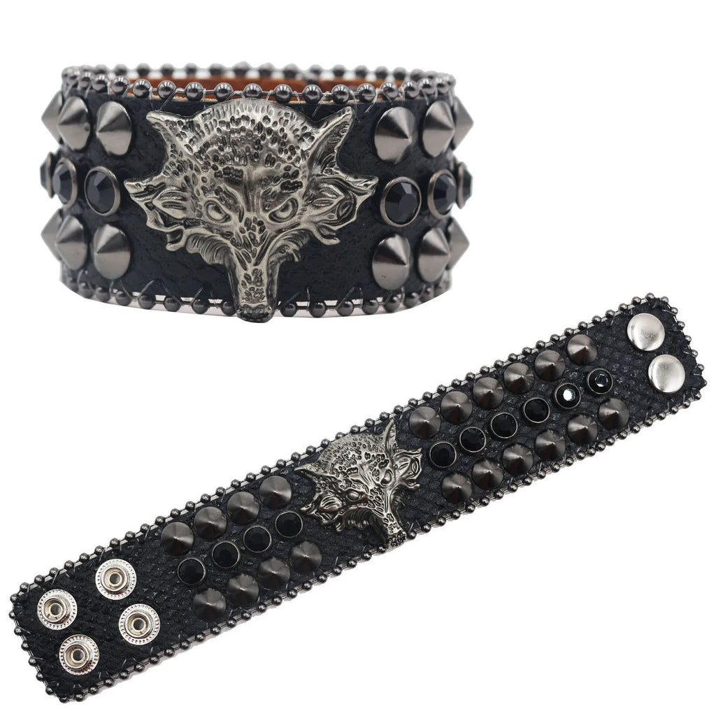 Rugged Leather Wristband