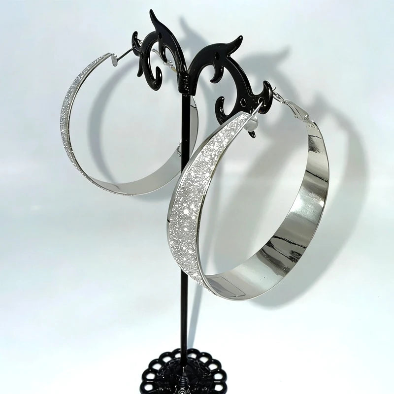 Wide Hoop Earrings