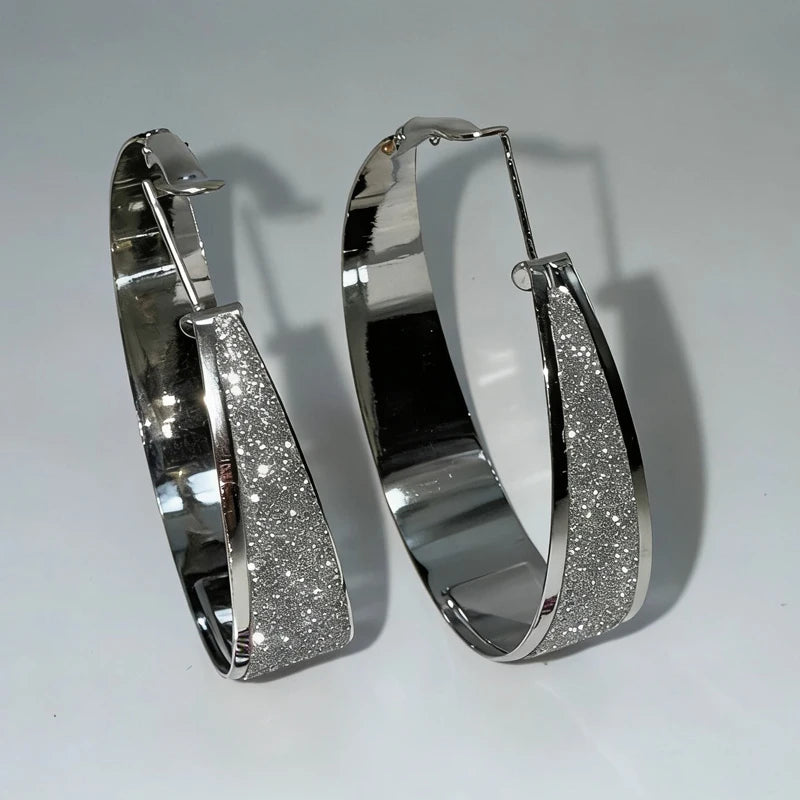 Wide Hoop Earrings