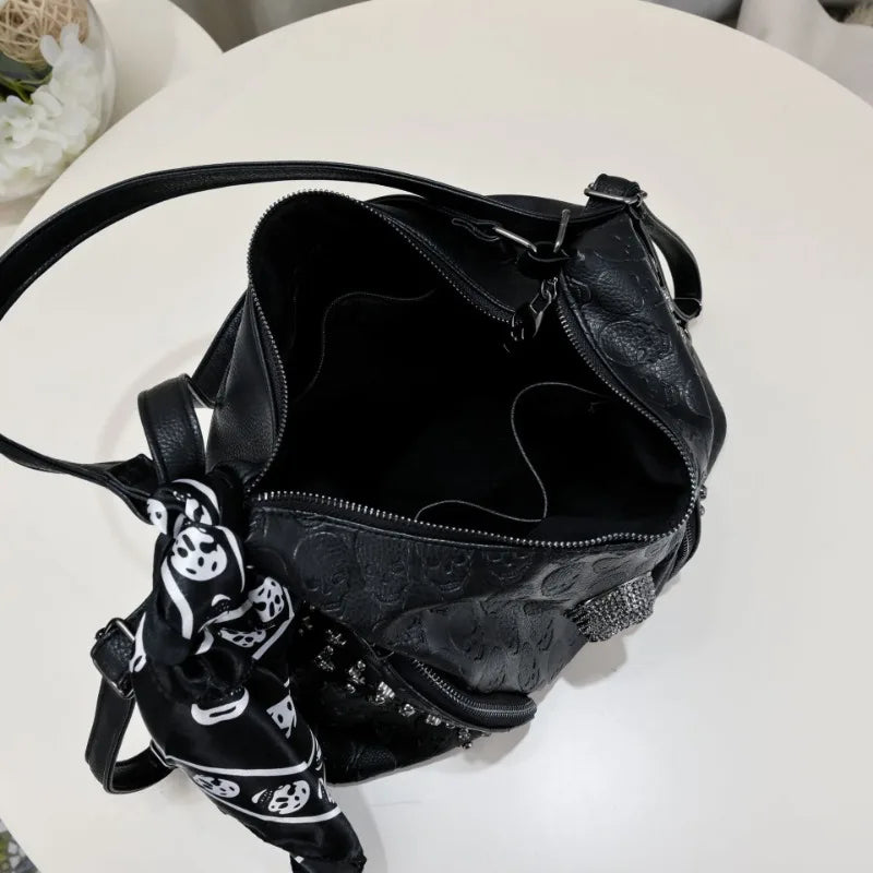 Leather Skull Bag