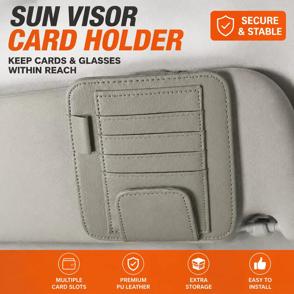 Sun Visor Organizer Clip On