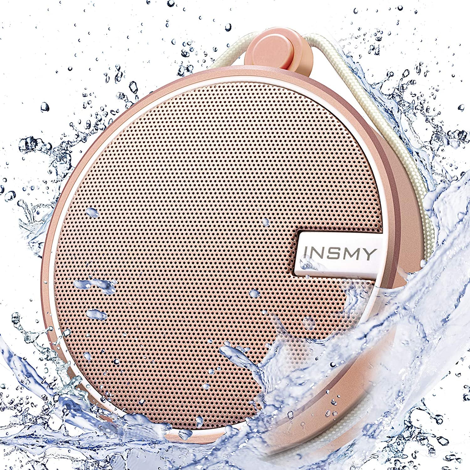  Waterproof Shower Bluetooth Speakers Portable Small Speaker | Speakers Bluetooth Wireless,Loud Clear Sound,Support TF Card,Suction Cup,For Outdoor Kayak Canoe Beach Gift Pink