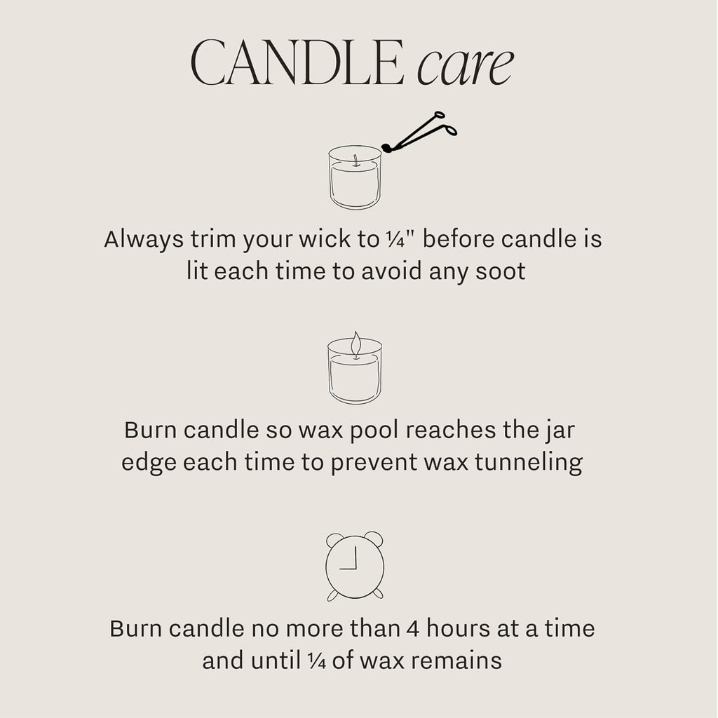 Wedding Candle - Sea Salt, Jasmine, Cream, and Wood Scented Soy Wax Candle for Home - Engagement and Wedding Gifts for Women - 9Oz Clear Jar, 40 Hour Burn Time, Made in the USA