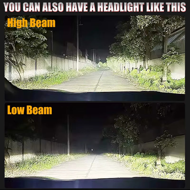 800W Turbo H7 H11 LED Headlight Bulbs CANBUS Lights 80000LM H4 9012 9005 HB3 9006 Mini Lamp 3580 CSP Wireless Car LED with Fan